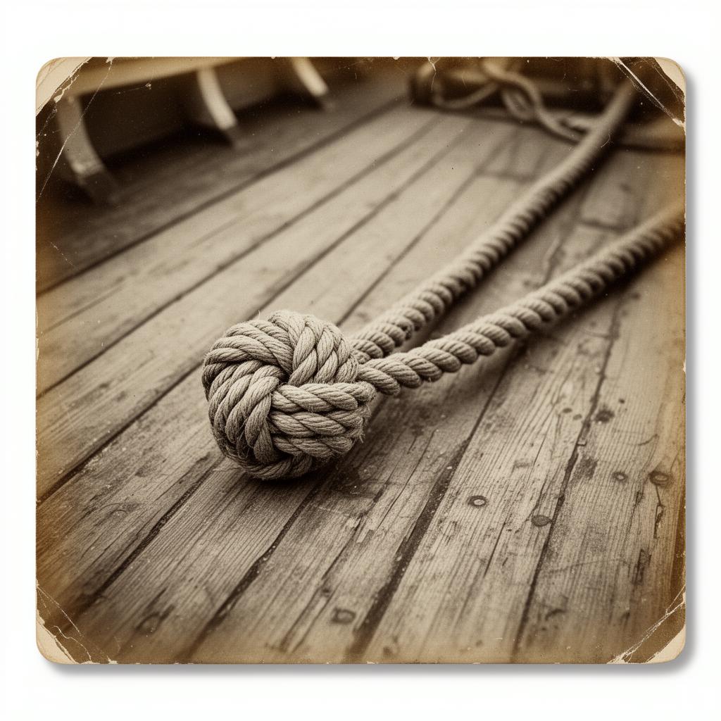 Traditional monkey fist knot — historical maritime self-defense tool